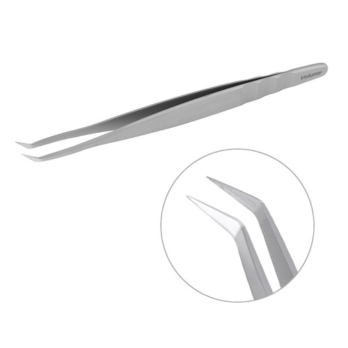 Pęseta do rzęs Staleks Pro EXPERT 40 TYPE 1 (w kształcie litery L, 50') - Фото №1