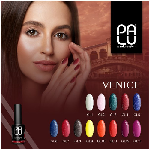 Гель-лак PALU Venice GL1 белый с шиммером 11 мл - Фото №2
