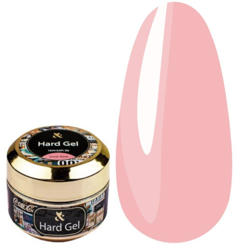 Żel przedłużający FOX Hard gel Cover Rose 15 ml - Фото №1