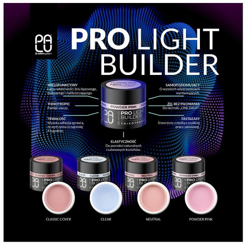 Żel budujący PALU BUILDER POWDER RÓŻOWY 12 ml - Фото №5