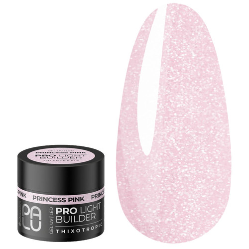 Żel budujący PALU BUILDER PRINCESS PINK różowy z połyskiem 12 ml - Фото №1