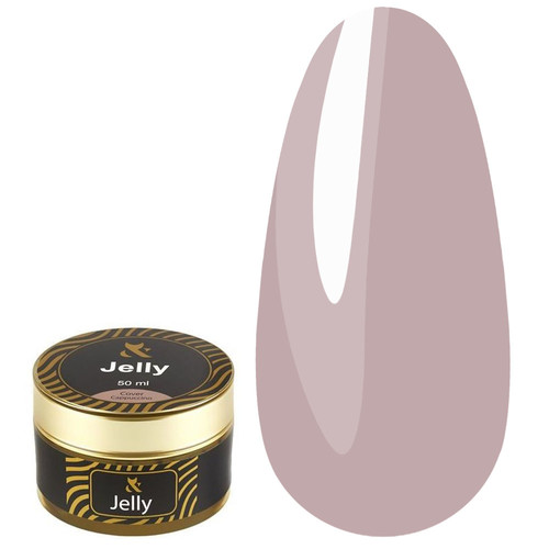 Гель для наращивания F.O.X Jelly Cover Cappuccino коричневый 50 мл - Фото №1