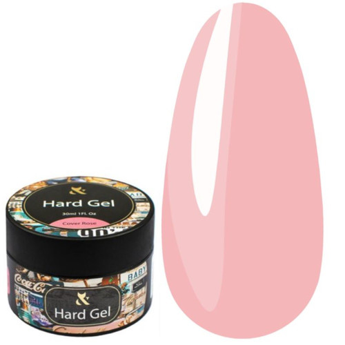 Żel przedłużający FOX Hard gel Cover Rose 30 ml - Фото №1