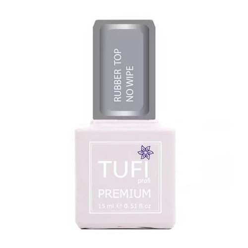 Top hybrydowy TUFI profi PREMIUM Rubber No Wipe gumowy bez lepkiej warstwy 15 ml - Фото №1