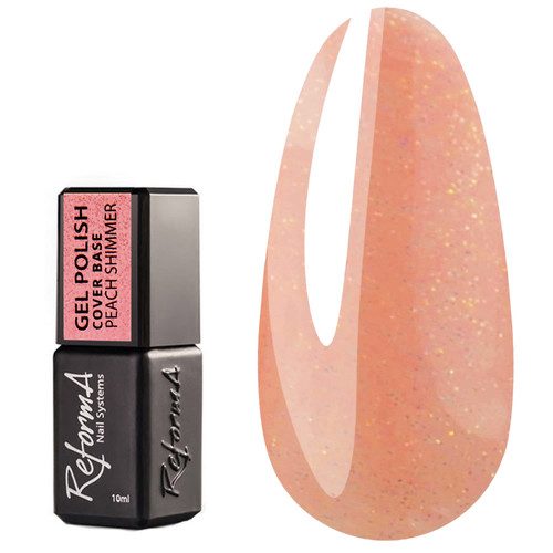 Baza hybrydowa REFORMA Cover Base kolorowa Peach Shimmer 10 ml (942011) - Фото №1