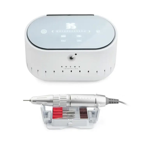 Фрезер для маникюра BUCOS Nail Drill X3 PRO WHITE PEARL 65W/35000 об - Фото №4