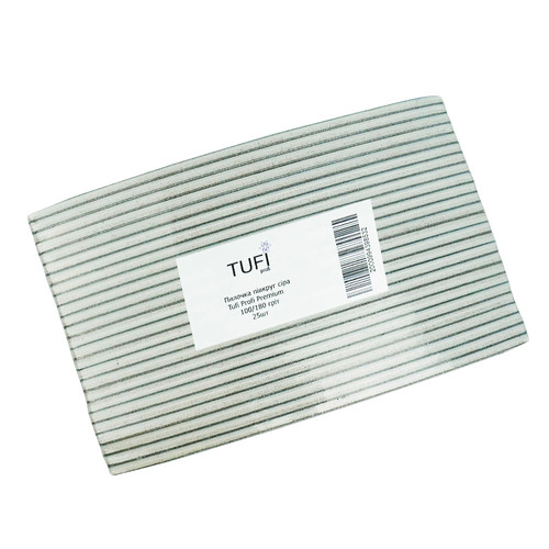 Пилочка TUFI profi PREMIUMсерая 100/180 грит 17,8 см 25 шт (0102953) - Фото №1