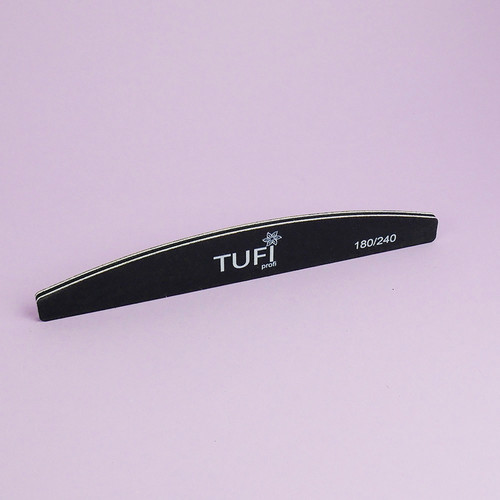 Пилочка TUFI profi PREMIUM черная 180/240 грит 17,8 см 25 шт (0122155) - Фото №4