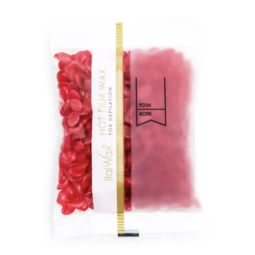 Wosk do depilacji ItalWax twardy w dropsach Róża Film Wax 100 g