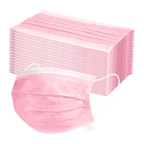 Medical mask Opharm pink 50 pcs - Фото №1