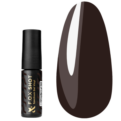 Lakier hybrydowy Lakier hybrydowy FOX SHOT Spectrum Gel Vinyl 123 brązowy 5 g - Фото №1