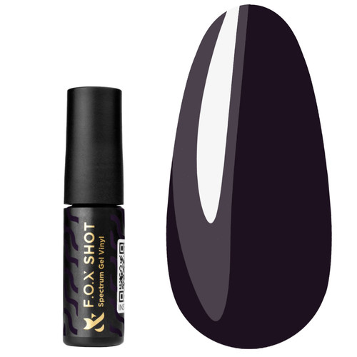 Lakier hybrydowy Lakier hybrydowy FOX SHOT Spectrum Gel Vinyl 124 bakłażan 5 g - Фото №1