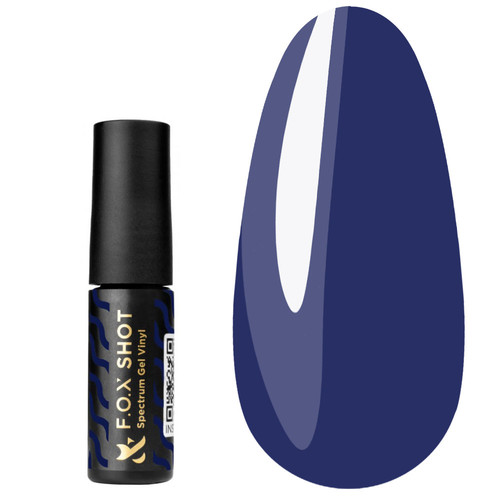 Lakier hybrydowy Lakier hybrydowy FOX SHOT Spectrum Gel winylowy 129 niebieski 5 g - Фото №1