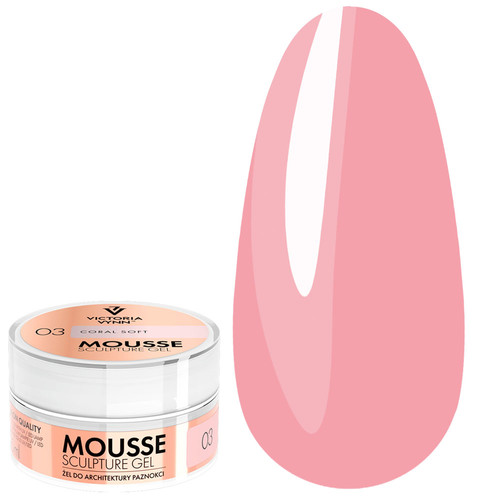 Żel budujący Mus-Żel Victoria Vynn 03 Coral Soft coral 15 ml - Фото №1