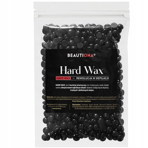 Wosk twardy BEAUTIONA Hard Wax czarny 100g