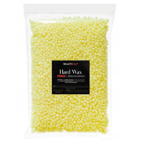 Wosk twardy BEAUTIONA Hard Wax żółty1000g