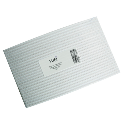 Пилочка TUFI profi PREMIUM белая 180/240 грит 17,8 см 25 шт (0231931) - Фото №1