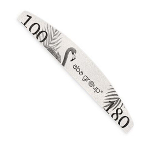 Aba Group Nail file PÓŁKSIĘŻYC 100/180 STANDARD – FLAMING 25 pcs - Фото №1
