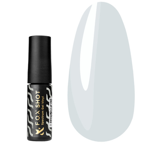 Lakier hybrydowy Lakier hybrydowy FOX SHOT Spectrum Gel Vinyl 155 biały 5 g - Фото №1