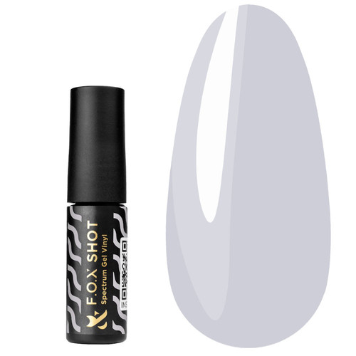Lakier hybrydowy Lakier hybrydowy FOX SHOT Spectrum Gel Vinyl 156 jasnoszary 5 g - Фото №1