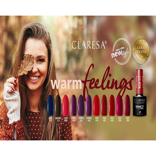 Gel polish Claresa RED 435 burgundy 5 g - Фото №3