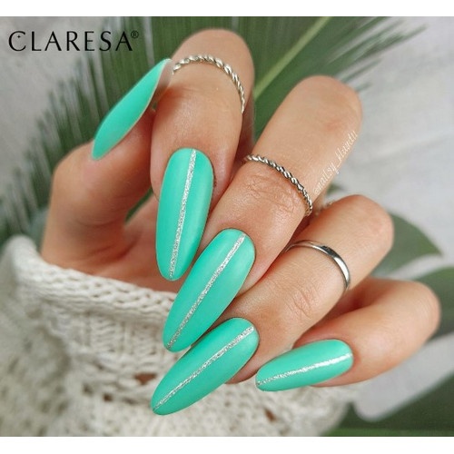 Лак гибридный для ногтей Claresa SUMMER STORIES 2 бирюзовый 5 г - Фото №2