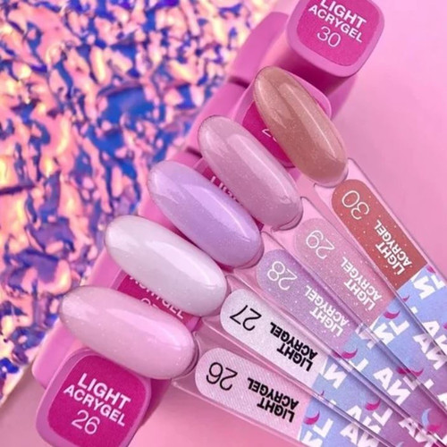 Acrygel LUNA Light №27 milky pink 13 ml - Фото №3