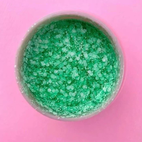 Żel do przedłużania LUNA Bubble №10 zielony z drobinkami 5 ml - Фото №3
