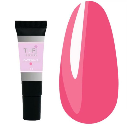 Żel do stempli TUFI profi PREMIUM Stamping gel 05 różowy 8 ml (0288846) - Фото №1