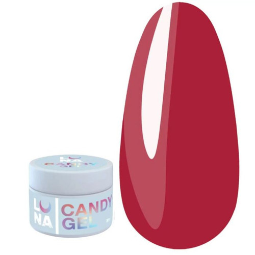 Żel do przedłużania paznokci LUNA Candy №9 czerwony 15 ml (322-0607) - Фото №1