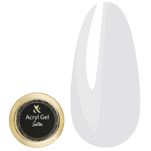 Acrygel FOX Satin №002 (jar) white 50 ml - Фото №1