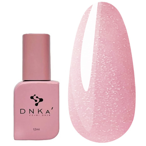 Baza hybrydowa DNKa Cover №009 różowy ze srebrnym połyskiem 12 ml