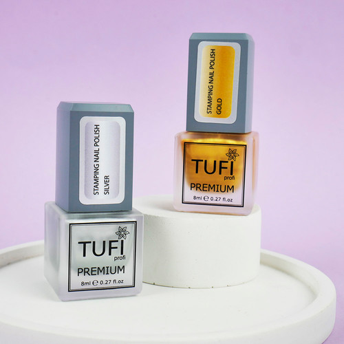 Lakier do Stempli TUFI profi PREMIUM złoto 8 ml (0295880) - Фото №3