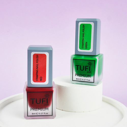 Lakier do Stempli TUFI profi PREMIUM czerwony 8 ml (0295881) - Фото №3