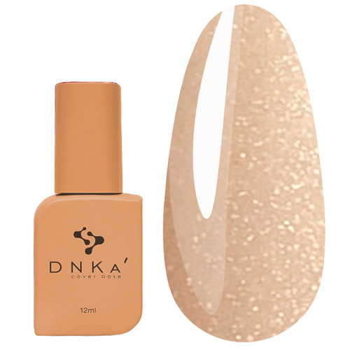 Baza hybrydowa DNKa Cover №028 piaskowy z połyskiem hologramowym 12 ml