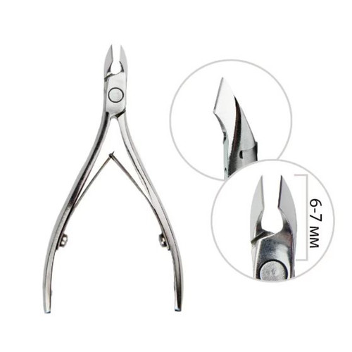 Кусачки для кожи TUFI profi PREMIUM S серебристый 6-7 мм