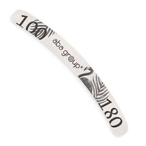 Aba Group Nail file BANAN 100/180 SLIM - FLAMING, 25 pcs - Фото №1