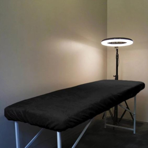 Narzuta na sofę TUFI profi PREMIUM terry velsoft czarny 80x210 cm