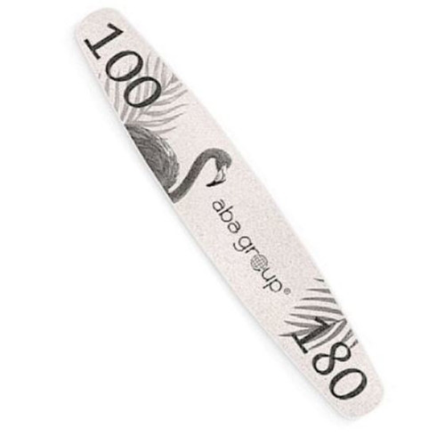 Aba Group Nail file ELIPSA 100/180 SLIM - FLAMING, 25 pcs - Фото №1