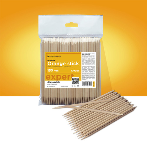 Patyczki drewniane do manicure Staleks Pro 150 mm (100 szt) - Фото №3
