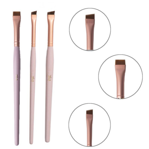 Zestaw pędzli do brwi Zola MAGIC BROW BRUSHES jasny róż
