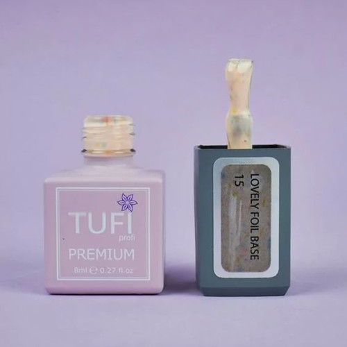 Base TUFI profi PREMIUM Lovely Foil Base with foil 15 cream 8 ml - Фото №4