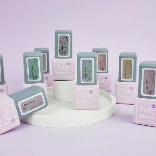 Baza hybrydowa TUFI profi PREMIUM Lovely Foil Base z folią 14 turkus 8 ml - Фото №6