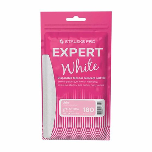 Набор белых сменных насадок для прямой пилки (на мягкой основе) EXPERT 42 зернистость 180 (50 шт.)