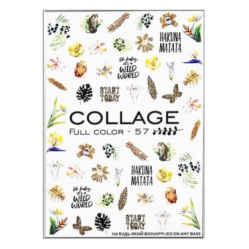 Slider design Crystaloff Collage full color 57 animals