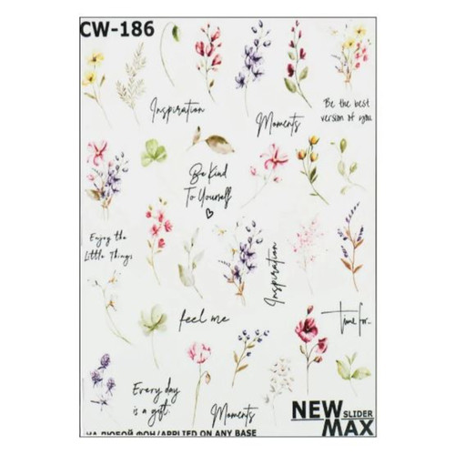 Слайдер дизайн Crystaloff New Max cw-186 листья, цветы