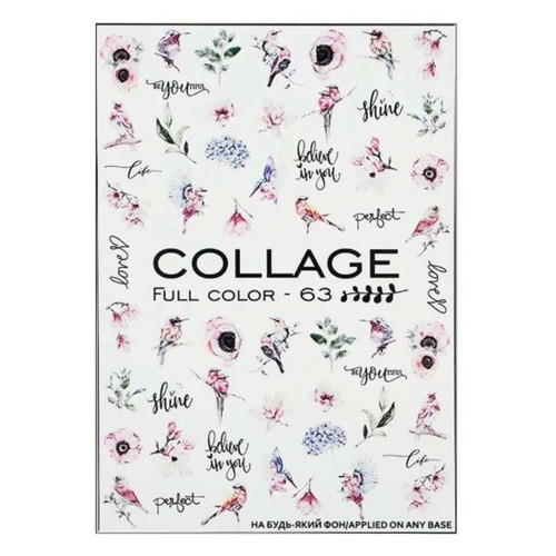 Slider design Crystaloff Collage full color 63 birds