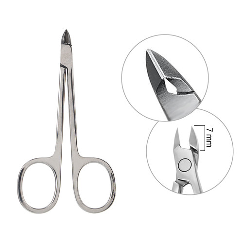 Кусачки Staleks Podo "Глазки" подологические для кожи 7 мм - Фото №1