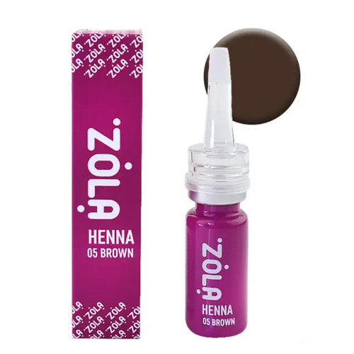 Henna do brwi ZOLA "Henna №05 Brown" ciemny odcień 10g - Фото №2