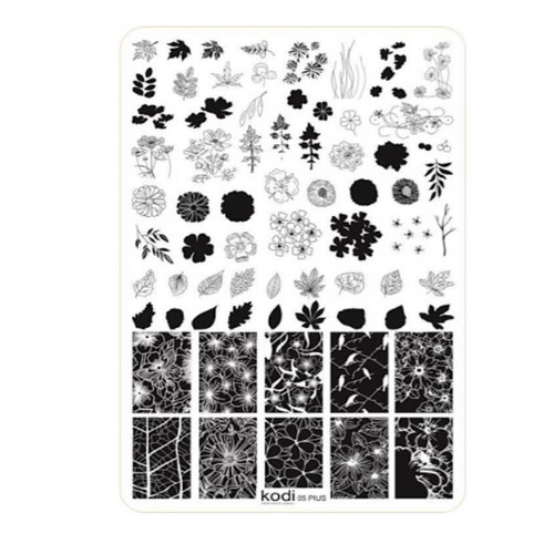 Пластина для стемпинга серия Plus size, размер 9,5*14,5 №05